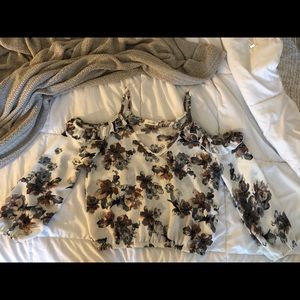 Floral Off The Shoulder Top